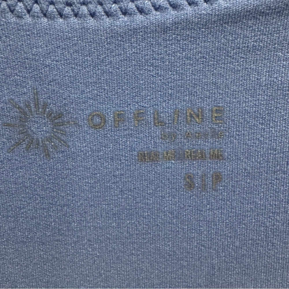 NWT Offline by Aerie Real Me Hot Stuff Romper in Blue Lion Sz S - Picture 8 of 15